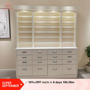 Étagère <span class=keywords><strong>de</strong></span> présentation <span class=keywords><strong>de</strong></span> produits cosmétiques sur pied <span class=keywords><strong>de</strong></span> <span class=keywords><strong>style</strong></span> moderne, taille personnalisée, avec tiroir pour <span class=keywords><strong>salon</strong></span> <span class=keywords><strong>de</strong></span> manucure - Product Image 3