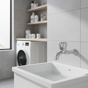 <span class=keywords><strong>Robinet</strong></span> mural monotrou NES-CR31 2025 en promotion pour machine à laver, en alliage de zinc avec cartouche en laiton - Product Image 5