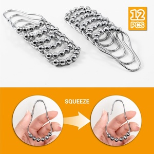 EWANG - Juego de Cortinas Decorativas para Baño con Ganchos, Varios Colores, Venta al por Mayor - Product Image 2