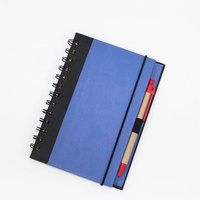 Cahier d'écriture de stylo plume en spirale Design créatif Papeterie à feuilles mobiles Durable pour la couverture de papier de taille A5 d'école
