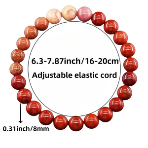 Pulsera de cuentas de piedra natural de 8 mm con diseño de planetas <span class=keywords><strong>del</strong></span> sistema solar, joyería de moda personalizada, Guardianes <span class=keywords><strong>del</strong></span> Sistema Solar, pulsera curativa de la Tierra y el Sol. - Product Image 5
