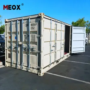 MEOX kontainer pengiriman 20 kaki, barang berbahaya luar ruangan penyimpanan bahan kimia sisi terbuka 20 kaki dapat disesuaikan untuk penyimpanan