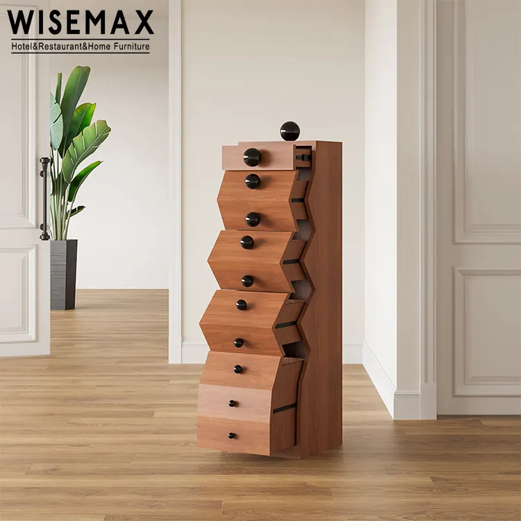 WISEMAX الأثاث عالية الجودة متعددة الوظائف stranged على شكل خشب متين خزانة أدراج دولاب زاوية لغرفة المعيشة