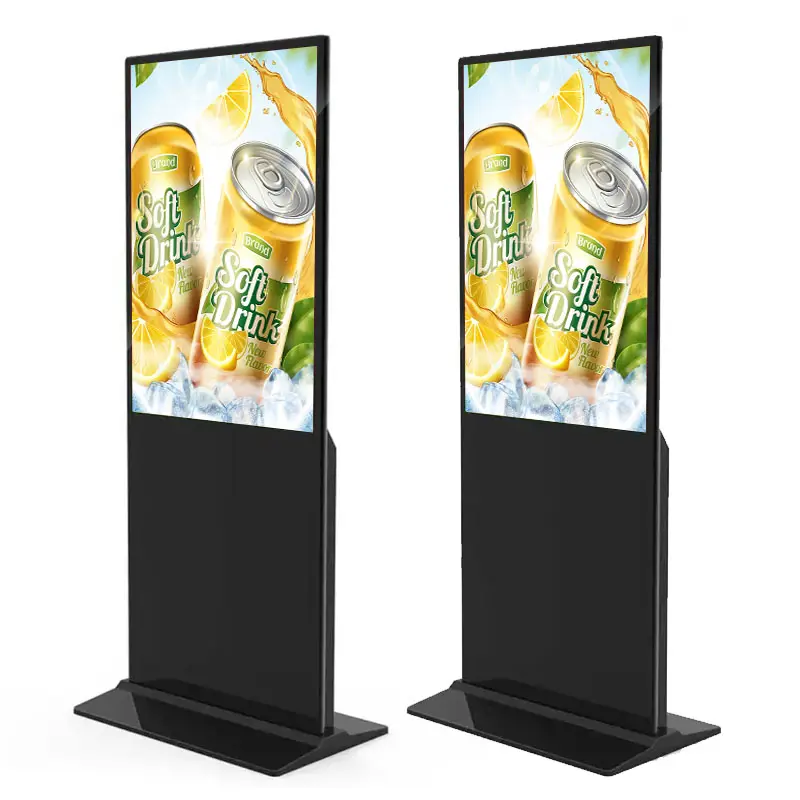 43 Inch Interactieve Digitale Bewegwijzering Totem Lcd Tv Touchscreens Kiosk Reclame Vloer Staande Display