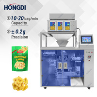 Máquina Empacadora Automática de Alta Eficiencia con Tres Cabezales para Bolsas de Papel con Relieve Granulado, para Envasado de Alimentos, Snacks y Cigarrillos