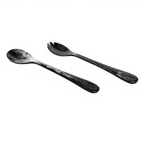 Ustensiles à salade écologiques en résine, résistants au lave-vaisselle, 11 pouces, style moderne pour la maison et la cuisine, fabriqués en Inde - Product Image 1