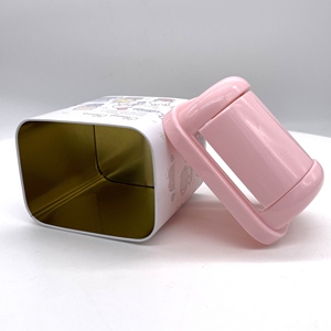 Simpatico Mini cestino in metallo con coperchio in plastica 1 L cestino per rifiuti Desktop in <span class=keywords><strong>latta</strong></span> all'ingrosso - Product Image 4