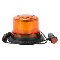 Luz de Advertencia Giratoria Magnética LED de 12V 24V, Luz Estroboscópica de Emergencia, Luz de Señalización de Tráfico de Seguridad para Techo de Camión