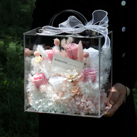 Boîte cadeau de roses éternelles pour la Saint-Valentin, le Qixi Festival, la fête des mères, la petite amie, la meilleure amie, un mariage ou un anniversaire