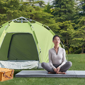 Tri-gấp cuộn lên giường nệm nén Bộ nhớ bọt thoáng khí xách tay siêu mềm Topper Yoga tập thể dục mat với túi lưu trữ - Product Image 4