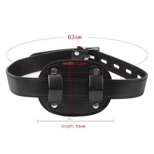 Strap-<span class=keywords><strong>On</strong></span> en cuir réglable avec gode verrouillable <span class=keywords><strong>Gag</strong></span> Réaliste Pénis <span class=keywords><strong>Gag</strong></span> pour Bondage Gear BDSM Accessoire - Product Image 3