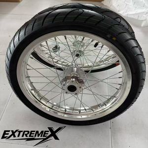 Ensemble de roues Supermoto argentées de 17 pouces pour Sur-Ron Light Bee avec pneus <span class=keywords><strong>CST</strong></span> Street - Product Image 3