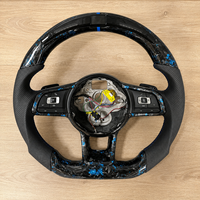Volant sport en fibre de carbone LED pour Volkswagen Golf MK7 MK7.5 GTI R GTD GTE Polo GTI Passat Tiguan Jetta