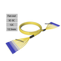 Soudeuse Optique FTTH SC-SC Fan-out Câble Multi Core 12 Core Fiber Optique Patch Cordon