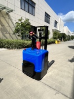 Chariot élévateur électrique Worui pour marché de gros, 1,5 tonne, batterie plomb-acide 48V, usage intérieur, pneus polyuréthane, fourches 1200mm