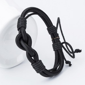 Wholesale Multilayer Leather Bracelet <strong>Gelang</strong> Kulit Vintage Punk Wristband <strong>Bangle</strong> Handmade Braided Leather Bracelet for Men - Product Image 1
