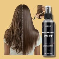 Oalen, marque distributeur, spray soyeux parfumé à base d'huile, spray protecteur contre la chaleur, spray pour la brillance des cheveux en apesanteur