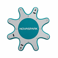 Plateforme flottante gonflable en PVC Novaspark personnalisée, design étoile, étanche, jouet de parc aquatique pour complexe hôtelier, salle de sport et jardin