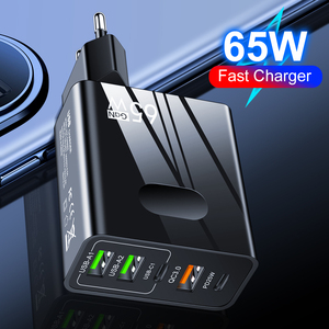 65W phổ 5-<span class=keywords><strong>Port</strong></span> 3-<span class=keywords><strong>usb</strong></span> Loại C sạc nhanh QC3.0 pd25w tường ổ cắm với UK EU chúng tôi cắm 40W Công suất đầu ra nhanh chóng nhà sạc - Product Image 6