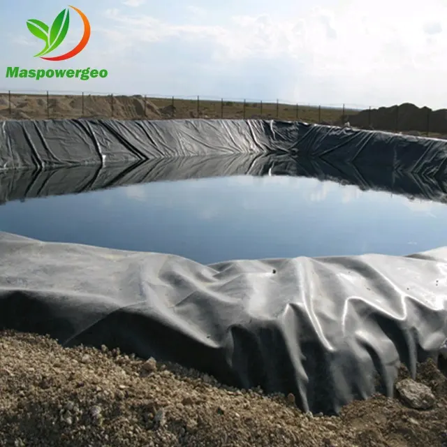 Geomembrane HDPE LDPE 0.5 0.75 1.5 1มม. สำหรับบ่อเลี้ยงปลา