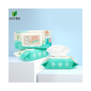 Gratis sampel produk bayi tisu dengan logo 99% bahan alami sensitif kenyamanan bayi sekali pakai - Product Image 5