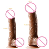 Vente en gros de jouets sexuels en silicone, pénis réaliste grandeur nature, avec fonction de poussée, grand godemiché réaliste, vibrateur, consolador pour femmes