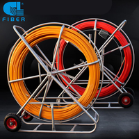 8mm 9mm 10mm 11mm 250m 300m Tige de tirage en fibre de verre FRP traçable pour câbles et conduits