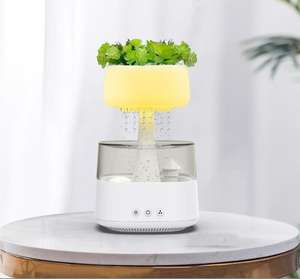 450ml nuovo arrivo marca Home Desktop miglior regalo ultrasuoni Aroma Mist Rain Cloud <span class=keywords><strong>umidificatore</strong></span> pianta fai da te - Product Image 6