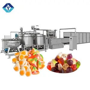 Profesyonel endüstriyel özelleştirilmiş yumuşak sakızlı şeker yapma makinesi jöle sakızlı şeker makinesi satılık