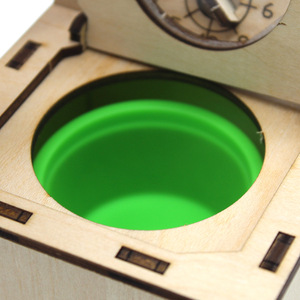 Kit de modèle de machine à laver en bois pour enfants, jouet d'éducation scientifique, à assembler soi-même, pour enfants de 7 à 9 ans, forme géométrique, fonctionnement manuel - Product Image 3