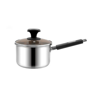 Haute qualité 0.48mm d'épaisseur en acier inoxydable 304 encapsulé Induction casserole à lait non collante en acier inoxydable marmite alimentaire - Product Image 1