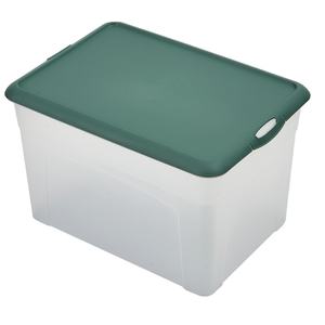 Conjunto de Caixas de Armazenamento Domésticas de Plástico MONR, Elegante Cesto de Armazenamento para Roupas de Quarto, Cesto de Armazenamento Doméstico com Sofisticação - Product Image 1