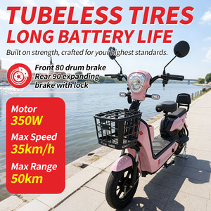 Vente en gros de motos électriques 48V deux places avec batterie amovible, scooter électrique 350W pour trajets domicile-travail, courses et déplacements scolaires pour PH MY TH VN - Product Image 1