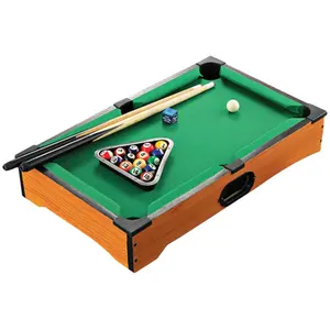 ActEarlier Mainan Meja Snooker Kayu Mini 20 Inci Permainan Luar Ruangan Biliar Meja Biliar Murah