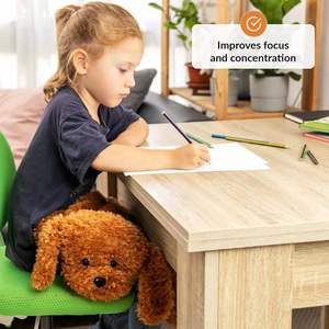 Coussin lesté de 5 lb pour enfants, animal sensoriel apaisant, compagnon canin, jouet en peluche personnalisé, animaux en peluche lestés réconfortants pour l'anxiété - Product Image 3