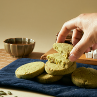 Huanglaowu – Biscuits croustillants aux herbes saines, saveur noix et matcha, avec Poria Cocos, en sachet de 500g, marque privée en gros