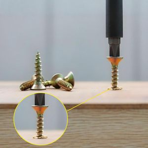 Grande Sconto Viti Gialle per Legno e Truciolato, Testa Piatta Phillips, Viti per Agglomerato e Legno - Product Image 5