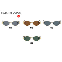 Gafas de Sol Irregulares Modelo 2024, UV400, Montura Pequeña, Estilo Urbano Exagerado, Ideales para Celebridades de Internet y Personalidades