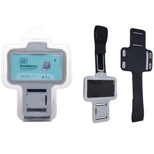 Étui pour bracelet - étui pour smartphone de 5,0 à 5,7 pouces, couleur argent, réglable et durable, idéal pour les activités - Product Image 1