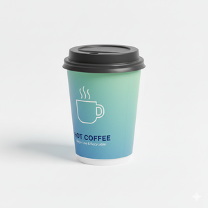 Gobelet à café jetable écologique avec couvercle à clapet, résistant à la chaleur, recyclable, pour le service de boissons - Product Image 4