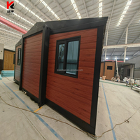 Maison préfabriquée en acier personnalisable, simple, à double extension, pour l'exportation transfrontalière, pour habitation en conteneur