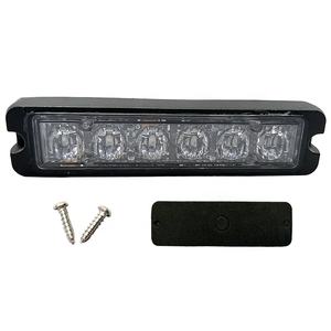 Étanche IP65 blanc led stroboscopique lumières 3W 6 led stroboscope voyant ambre balise 21 modes 12v 24v led stroboscopique voyant d'avertissement - Product Image 6