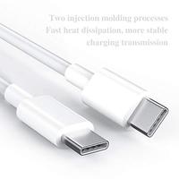 Câble USB Type C vers USB Type C de haute qualité, premium, 1 m, 3,3 pieds, 60 W, 3 A, charge rapide PD pour iPad, téléphone, tablette
