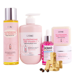 LKIAE OEM Centella <span class=keywords><strong>Soin</strong></span> de la peau naturel éclaircissant pour le <span class=keywords><strong>visage</strong></span> Gluta Vitamine C Beurre de karité <span class=keywords><strong>Anti</strong></span>-rides Niacinamide Ensemble de soins de la peau éclaircissant - Product Image 4