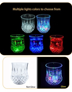 Vaso Transparente LED de 7oz, Ecológico y Duradero, Activado por Líquido, para Fiestas, Halloween, Navidad, Graduación, Año Nuevo y Otros Eventos - Product Image 5