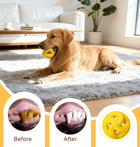 Bite Resistant Natural Rubber Dog Toy Indestructible <b>Puzzle</b> Chew Toy for Aggressive Chewers Durable Outdoor Dog Chew Toy - Product Image 5