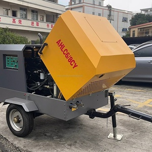 Haute qualité 18 bar 25 bar <span class=keywords><strong>700</strong></span> CFM haute pression Cumins Portable moteur Diesel compresseur d'air à vis avec roue pour l'exploitation minière - Product Image 3