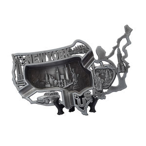 OEM \ ODM Taille personnalisée Australie Las Vegas Cendrier à cigares rond Ménage Salon New York Cendrier souvenir - Product Image 3