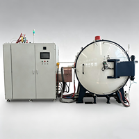 Four de frittage sous vide pour traitement à haute température 2400°C de matériaux céramiques SiC par traitement thermique en atmosphère de gaz argon industriel