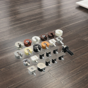 High Quality 3-in-1 GQK Rafix Connector for Cabinets Wardrobes Zinc-Finish Metal Furniture Connecting Fitting Supports Plastic - Product Image 1